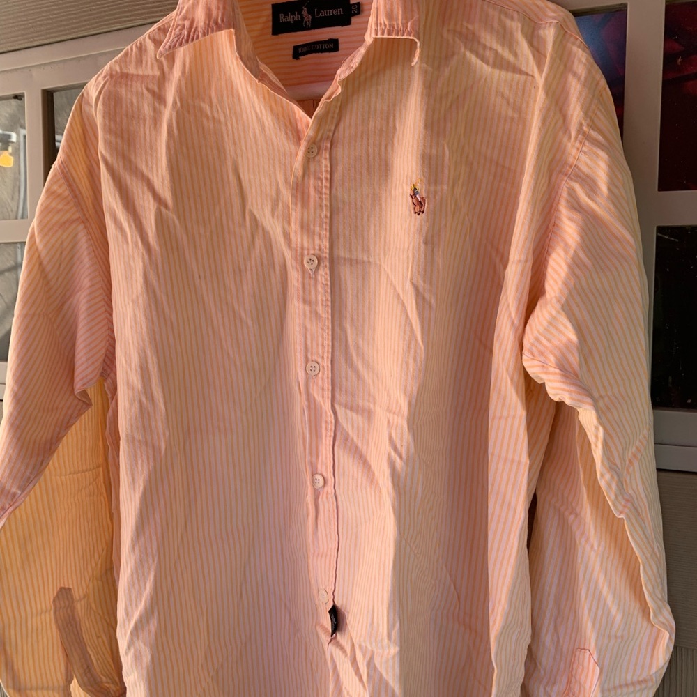 Ralph Lauren Orange Polo Shirt Classic Style